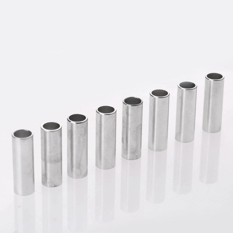 MUXSAM 8pcs Silver Aluminum Adult Inline Roller Skate Shoes Spacer for 6mm Screws - Image 2