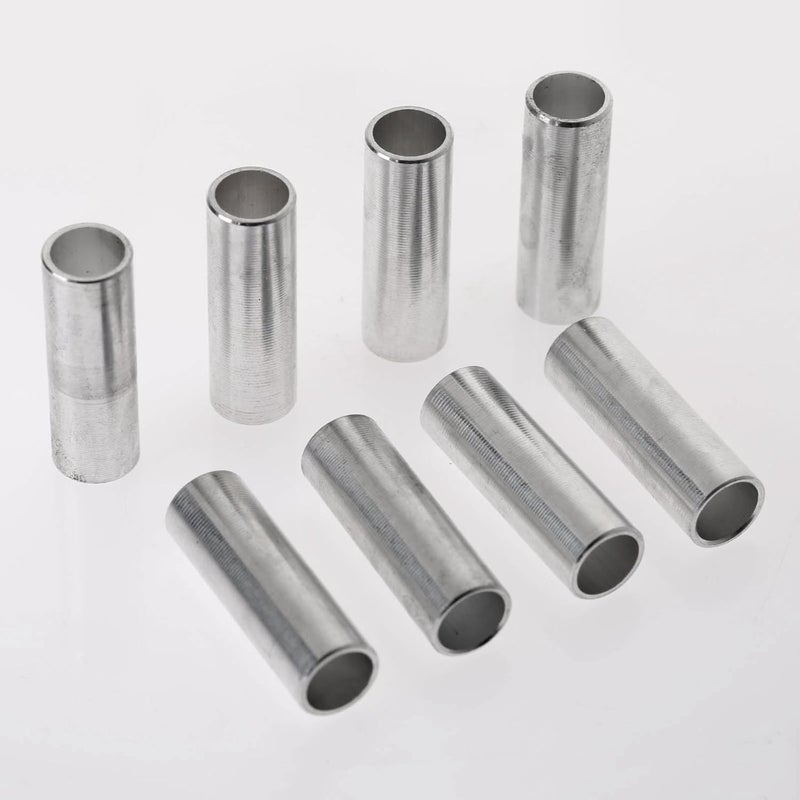 MUXSAM 8pcs Silver Aluminum Adult Inline Roller Skate Shoes Spacer for 6mm Screws - Image 1