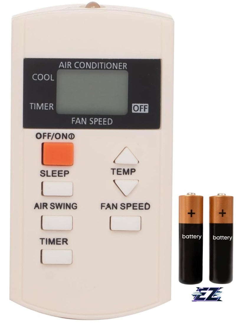BLUMENiT Remote Control Compatible with Split Air Conditioner with battery - Image 1