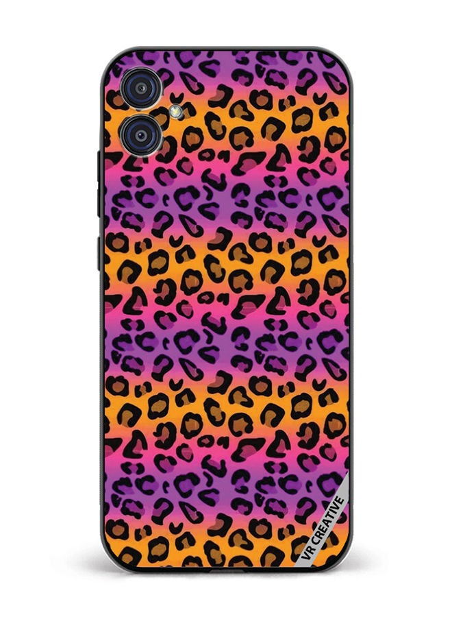 VR CREATIVE Protective Case Cover For Samsung Galaxy M04/F04 Leopaeerd Design Multicolour - Image 1