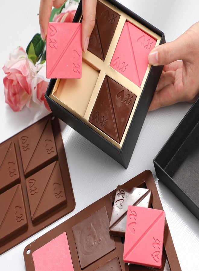 Koluti 6-Cavities Square Chocolate Silicone Mold, DIY Couple Chocolates for Intimacy, Love Shared Candy Cube Mould, Birthday & Valentine's Memorial Day Lover Gift - Image 5