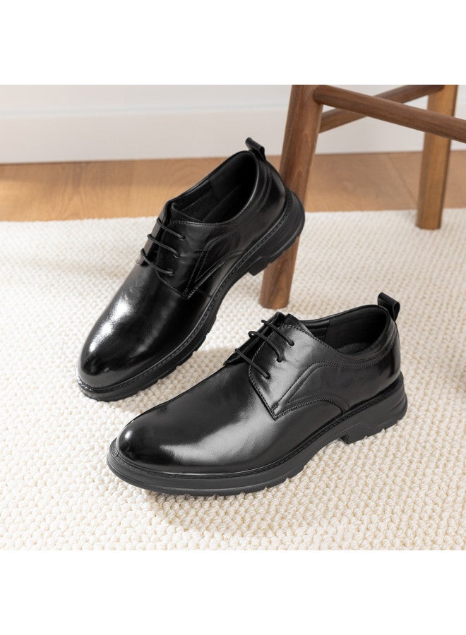 AOKANG Business Formal Leather Shoes For Men, 2026 Spring New Arrival Office Work Genuine Leather Derby Shoes - Image 2