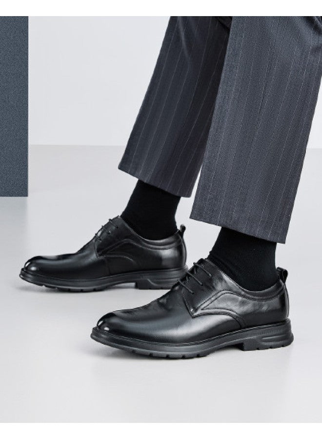 AOKANG Business Formal Leather Shoes For Men, 2026 Spring New Arrival Office Work Genuine Leather Derby Shoes - Image 1