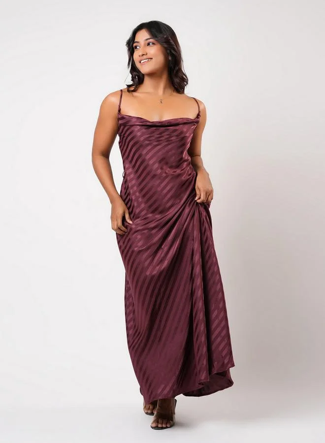 Aadaraya Aadaraya Sleeveless Animal Print Maxi Night Gown