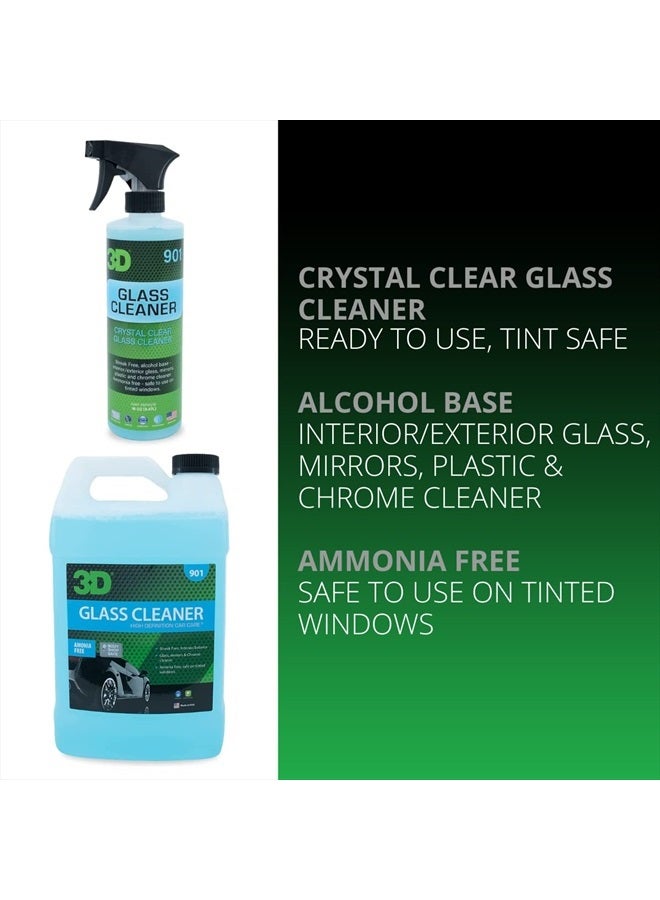 3D Glass Cleaner - Ready to Use, Tint Safe, Streak Free Glass Cleaner - Gallon  - Image 3
