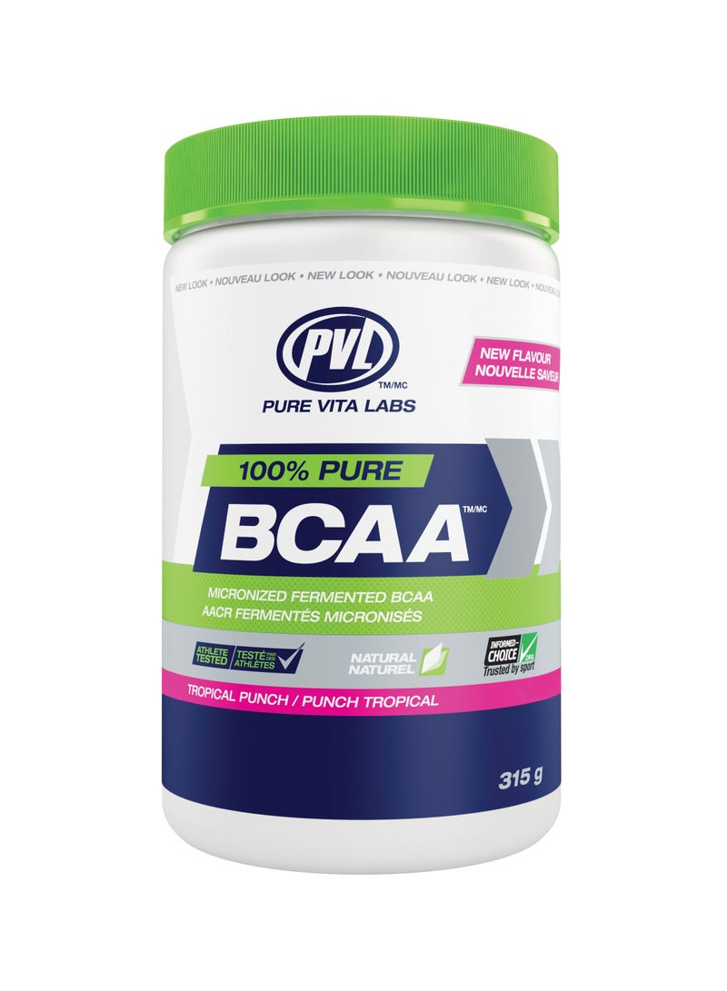 PVL Natural Series 100% Pure BCAA 315g - Tropical Punch