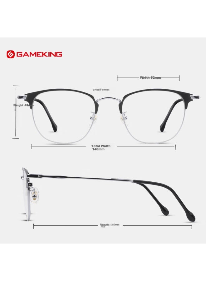 Gameking Anti-blue Light Gl, Anti-radiation, Uni, Non-prescription, Can Be Fitted With Prescription Lenses, Ultra-light Myopia Gl Frame, 3389 Back To School - Image 2