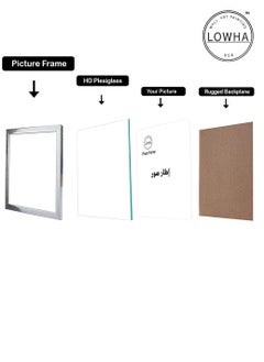 LOWHA Tabletop and Wall Photo Frame with Stand for Square Picture Wall Art  - Image 2