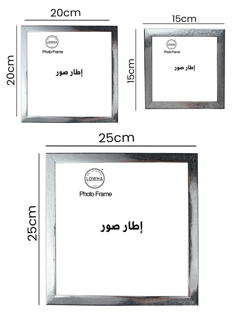 لوحة إطار صور مع قاعدة تثبيت للطاولة أو الجدار لاستخدام الصور في لوحة مربعة  - Image 3
