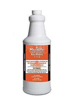 microlife Bio-Matrix (7-1-3) Professional Grade Liquid Organic Biological Fertilizer, 1 Quart  - Image 1