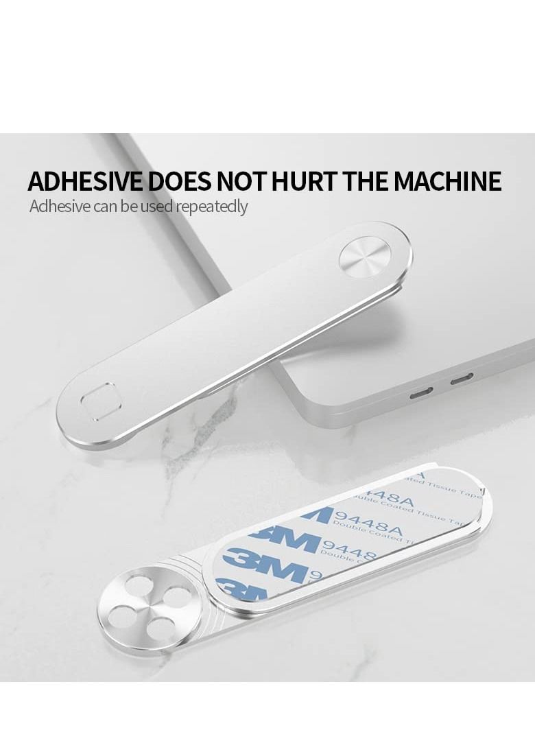 KASTWAVE حامل هاتف لابتوب أسود مغناطيسي قابل للتعديل لدفتر الملاحظات مع مشبك جانبي نحيف وقابل للطي حامل شاشة كمبيوتر مكتبي مغناطيسي عالمي لتوسيع الشاشة لعمل المكتب - Image 2