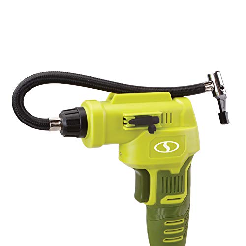 Sun Joe 24V-AJC-AJV-LTE 24V IONMAX High Volume Inflator & Portable Air Compressor Kit, w/ 2.0-Ah Battery + Charger, Storage Bag, 3 Inflation Adapters, and Nozzle Pin Attachments - Image 4