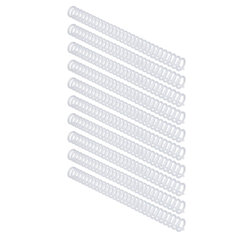 10 Pcs Binding Comb 19mm 30 Ring 150 Sheet Capacity Plastic Comb Binding Spines for A4 B5 A5 Paper Transparent - Image 4