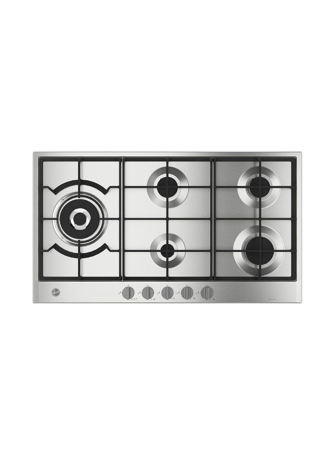 هوفر HOOVER Built-In Hob 90 x 60 - 5 Gas Burners Stainless HHG9WL4K3X EGY HHG9WL4K3X EGY Stainless - Image 1
