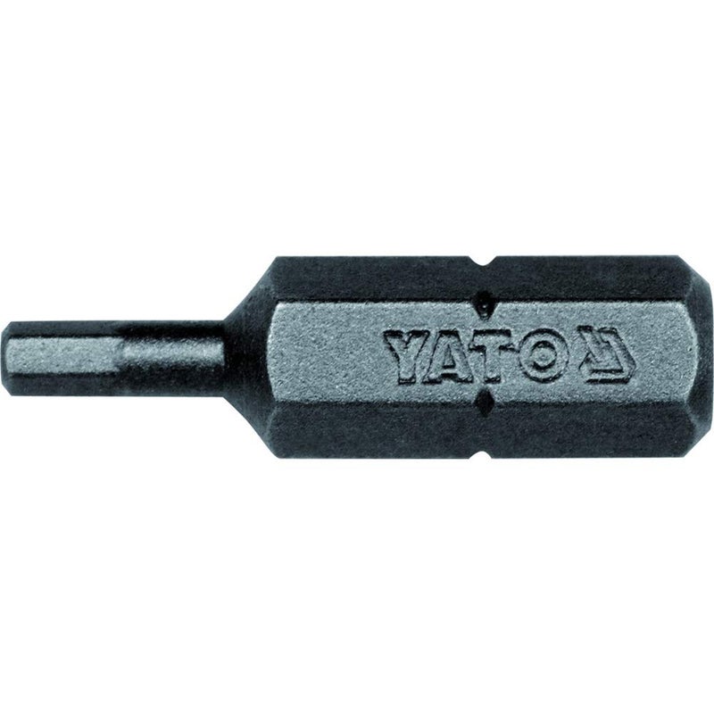Yato YT-7830 1/4 inch Drive X25mm Hex 2.5mm 1Pc|Hex Screw Bits|Hex Screwdriver Set|Hex Screw Sets|1.5mm|Screwdriver Long Bits for Drill|Carpente Furniture Tools|Bits for Drill Machine|Hand Tools - Image 1