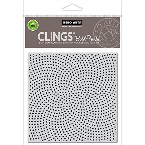 Hero Arts CG682 Cling Stamps, Dot Moire Bold Prints - Image 2