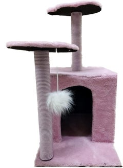 Cat house covered eith velevet with two platforms and scratching posts -pink - pzsku/ZEBFA5A5A5A39F1403002Z/45/_/1718808056/68f129e7-866b-4d61-8280-5c7684122845