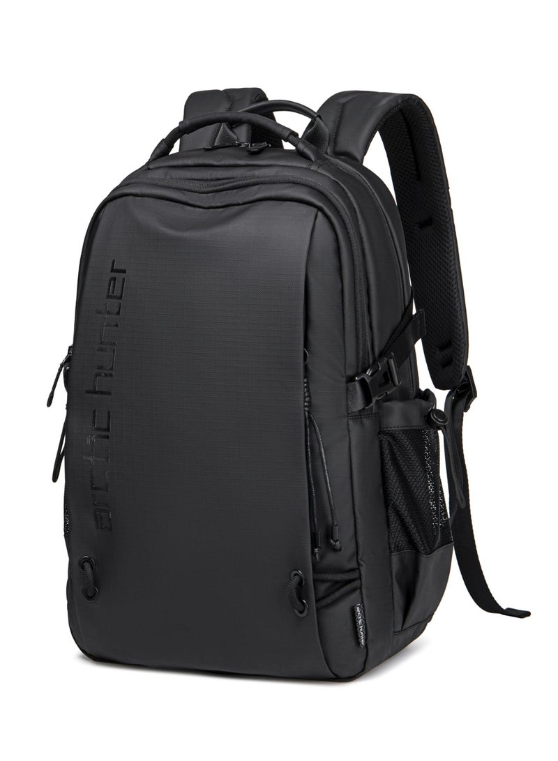 أركتيك هانتر حقيبة ظهر Arctic Hunter للكمبيوتر المحمول للرجال والنساء بسعة 25 لترًا، خفيفة الوزن ومقاومة للماء، متوسطة الحجم، حقيبة ظهر كاجوال مقاس 15.6 بوصة، حقيبة كمبيوتر محمول بخمسة جيوب، أنيقة للمكتب والجامعة - Image 1