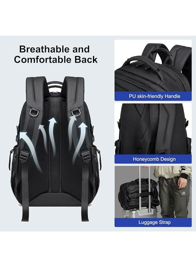 أركتيك هانتر حقيبة ظهر Arctic Hunter للكمبيوتر المحمول للرجال والنساء بسعة 25 لترًا، خفيفة الوزن ومقاومة للماء، متوسطة الحجم، حقيبة ظهر كاجوال مقاس 15.6 بوصة، حقيبة كمبيوتر محمول بخمسة جيوب، أنيقة للمكتب والجامعة - Image 5