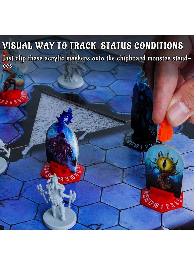 CZYY Condition Tokens Set Of 60 Acrylic Status Effects Markers Game Accessories For Gloomhaven Forgotten Circles And Jaws Of The Lion - Image 4