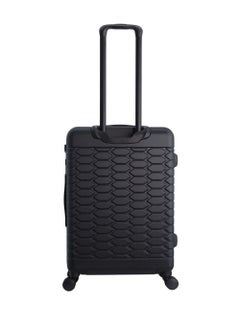 Discovery Discovery Reptile ABS Hardshell Medium Check-In Luggage Black, Durable Lightweight Expandable Suitcase, 4 Double Wheel With TSA Lock Trolley Bag (24 Inch).  - Image 3