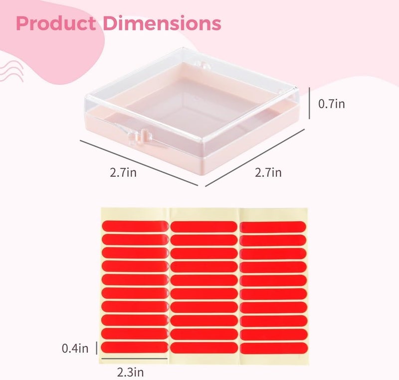 25-Pack Portable Nail Storage Boxes with Transparent Lids, Compact Acrylic Organizers for Press-On Nails - Image 5