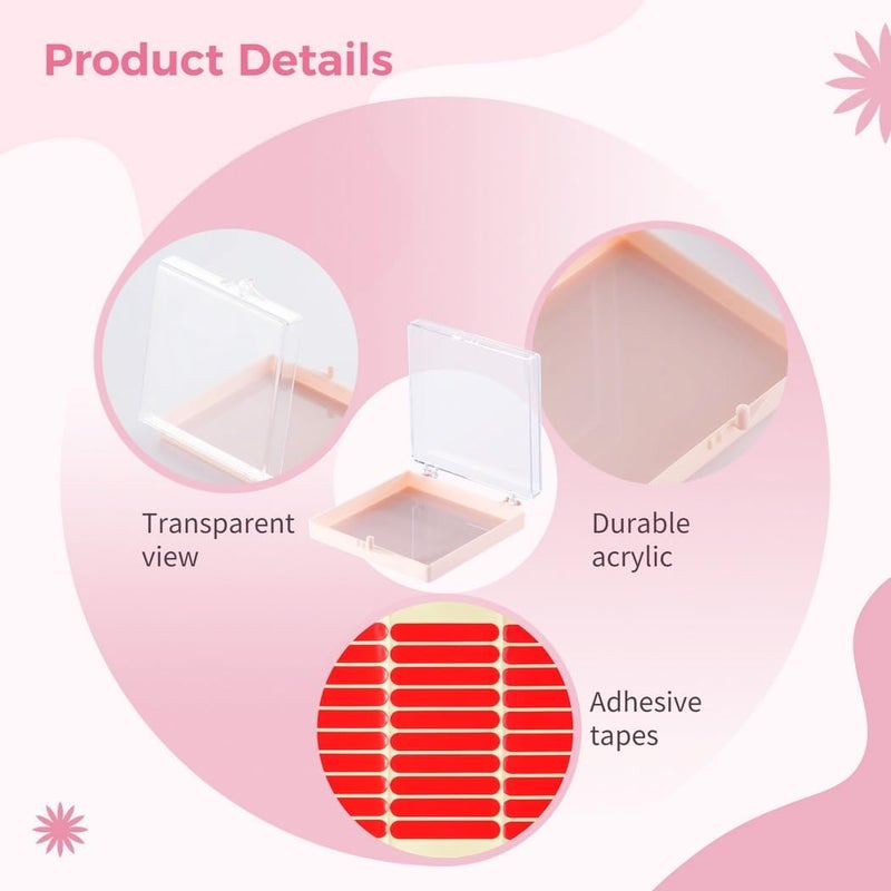 25-Pack Portable Nail Storage Boxes with Transparent Lids, Compact Acrylic Organizers for Press-On Nails - Image 4