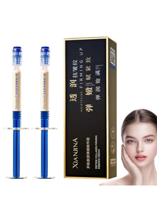 Polypeptide Collagen Elastic Essence Cream, Micro-Molecular Collagen Anti-Wrinkle Lotion, Anti-Wrinkles Lifting and Firming Essence, Moistening Firming Up Cream for Face, Tightening Sagging Skin (2) - Image 1
