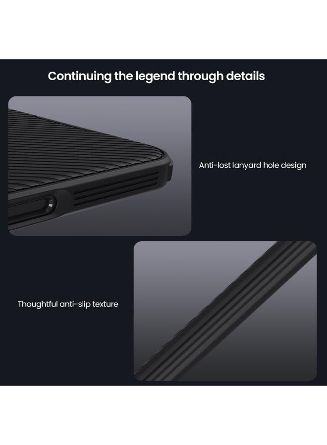 نيلكين جراب حماية كاميرا لهاتف Honor Magic 8 Pro مع غطاء منزلق لحماية عدسة الكاميرا، ظهر من البولي كربونات وإطار من البولي يوريثين الحراري، مقاوم لبصمات الأصابع، ملمس ناعم ورقيق، مصمم خصيصًا لهاتف Honor Magic 8 Pro. - Image 4