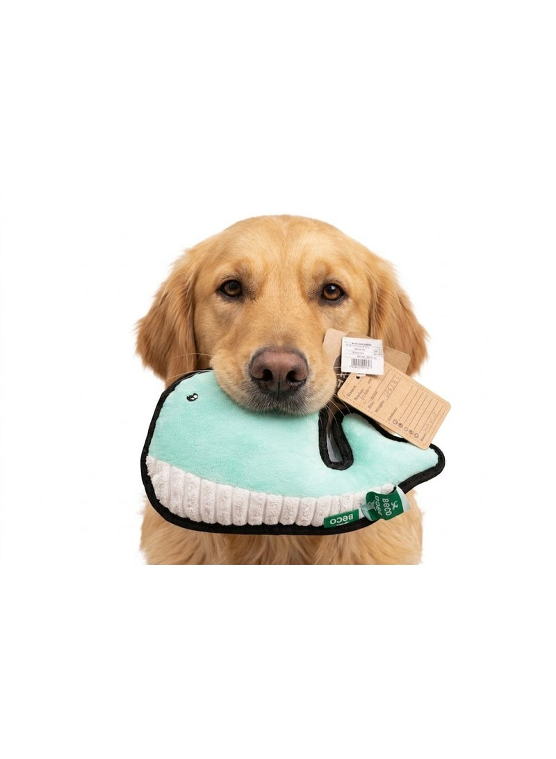 Mint Whale Dog Toy, , Soft Pet Toy for Dogs & Cats - Image 1
