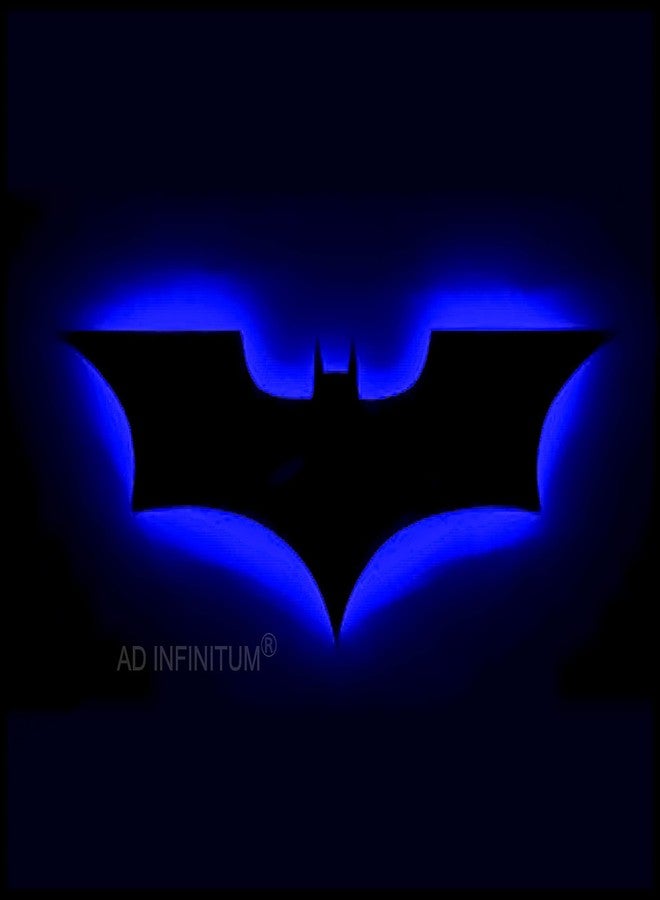AD INFINITUM LED Wall Lamp, Comic Lover, Bat Cave, Night Lamp, for Gift, Kids Room, Gaming Setup, Gaming Room, Man Cave (Dark_Knight-Multicolor) - Image 5