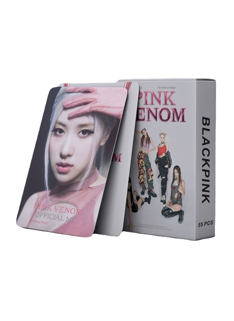 إيهوم - بطاقات بلاكبينك "Pink Venom" لومو 55 قطعة - Image 1