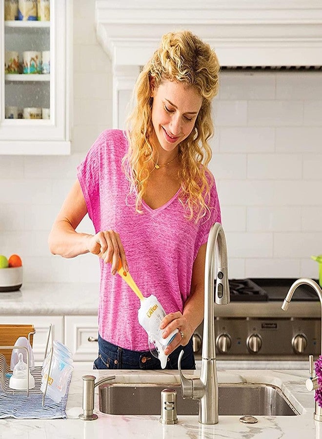 ConvertKitchen Baby Bottle Brush Cleaner, Multifunctional Cleaning Brush 3 in 1 Replaceable Sponge Bottle Brush, and Silicone Bottle Cup Cover Cleaning Brush - Image 5