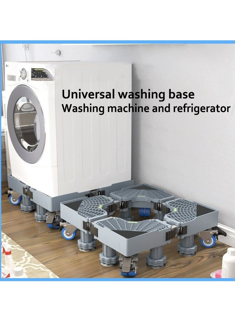 GULFLINK - Fridge Wash Machine Universal Stand Base Adjustable Refrigerator Stand With 4 Strong Wheels. - Image 1