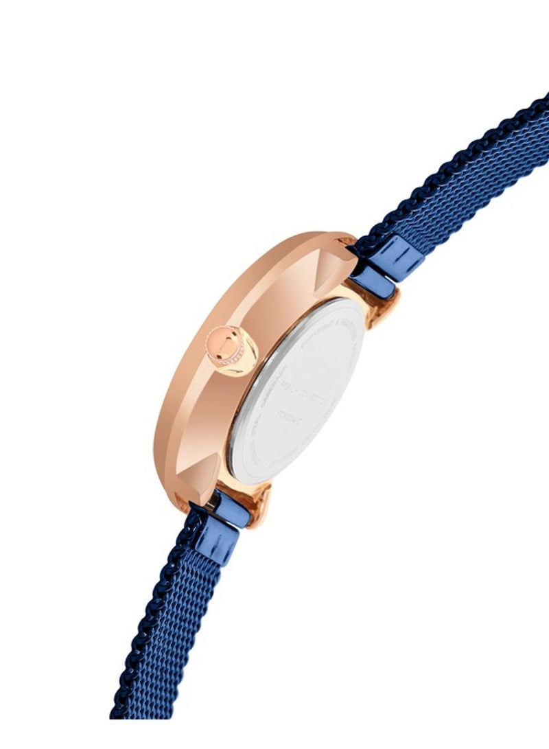 French Connection ساعة نسائية أنالوج بقرص أزرق بحري من فرنش كونكشن FCN00040C - Image 3