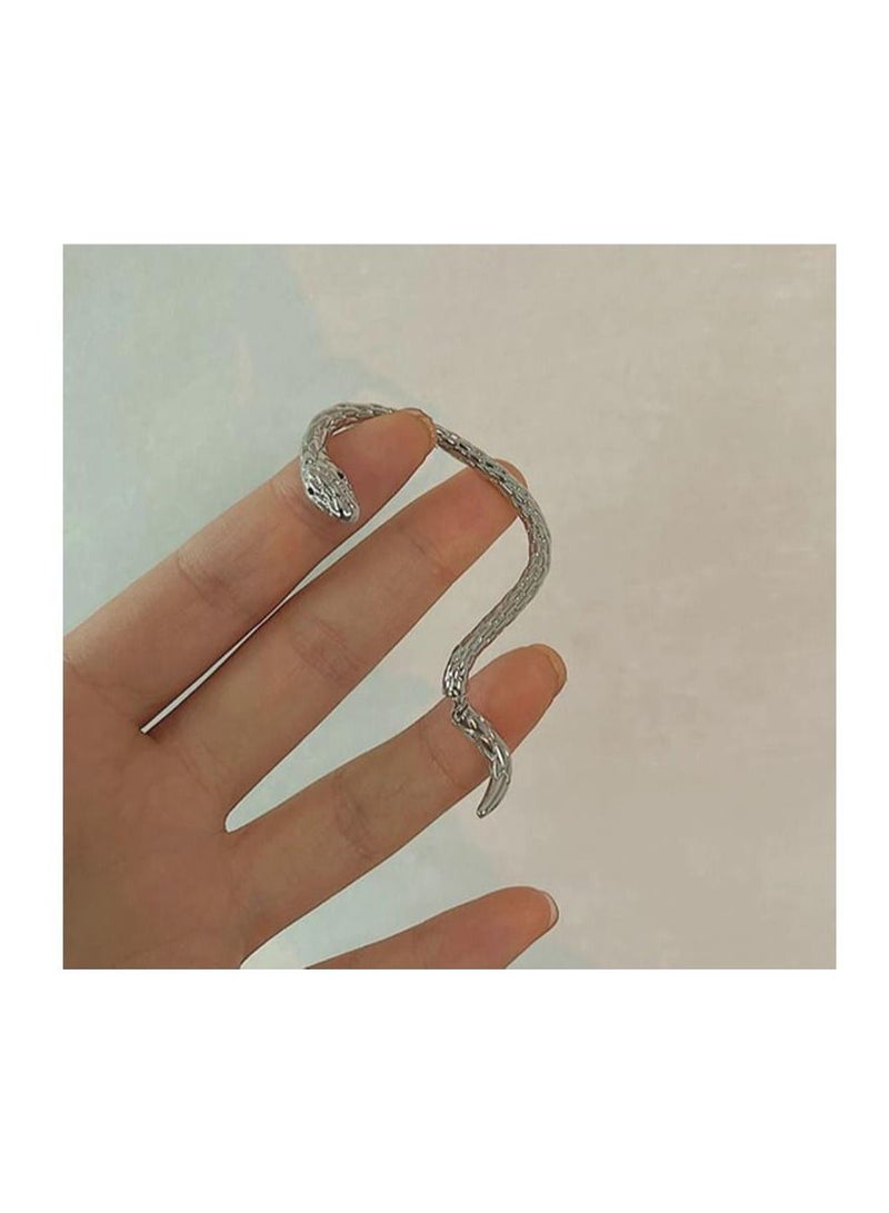 Vintage Snake Wrap Ear Hook Stainless Steel Earrings for Women  Accessories Clip on Earrings Women's Trend Earrings - Image 2
