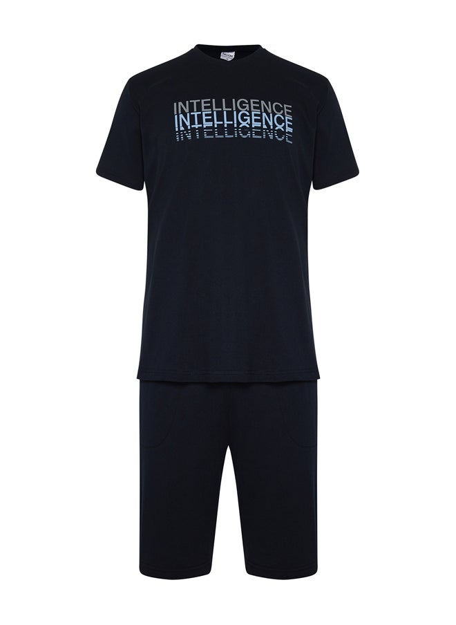 Navy Blue Crew Neck Regular Fit Pajamas Set with Knitted Shorts TMNSS24PT00046 - pzsku/ZEBFB16A6533805B35A44Z/45/_/1730939821/a112e071-e87e-42bb-8bd5-ebf590a8cefb