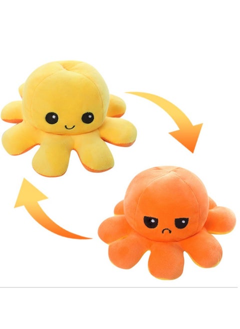 Double-Sided Reversible Octopus Plush Toy - 20cm Cute Soft Baby Toy | Multi-Functional Comfort Toy for Infants and Toddlers