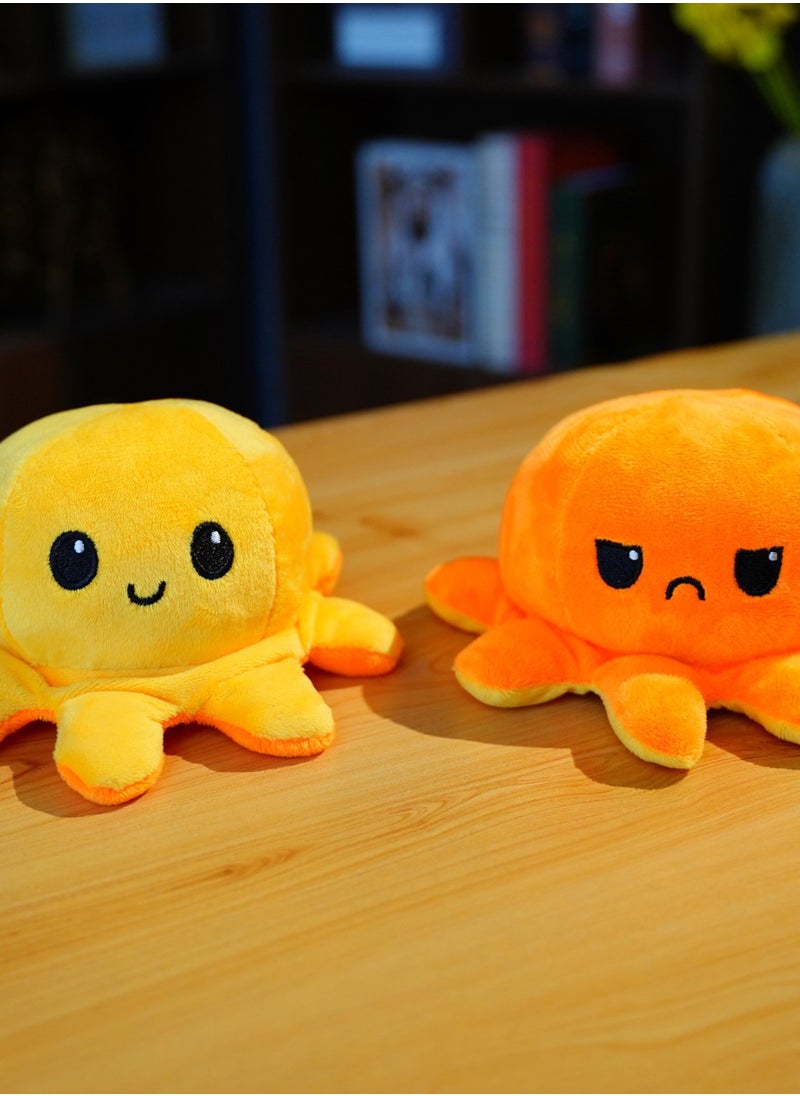 Double-Sided Reversible Octopus Plush Toy - 20cm Cute Soft Baby Toy | Multi-Functional Comfort Toy for Infants and Toddlers