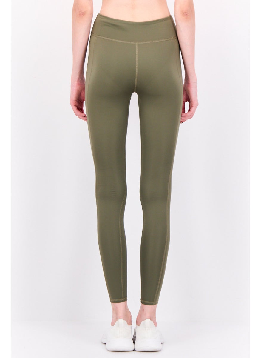 Columbia Women Sportswear Fit Training Tights, Olive  - Image 3