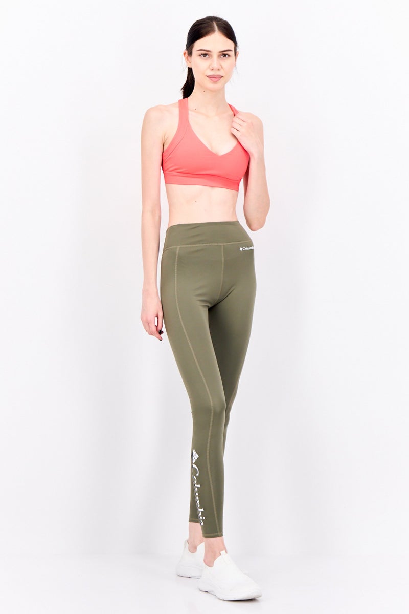Columbia سراويل تدريب رياضية للنساء، زيتوني - Image 4