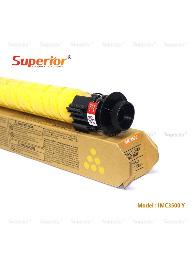 SOS Superior Premium Compatible Ricoh IMC3500 Yellow Toner Cartridge – High Yield – Suitable for Ricoh IMC3500 / IMC4500 / IMC5500 / IMC6000 - Image 1