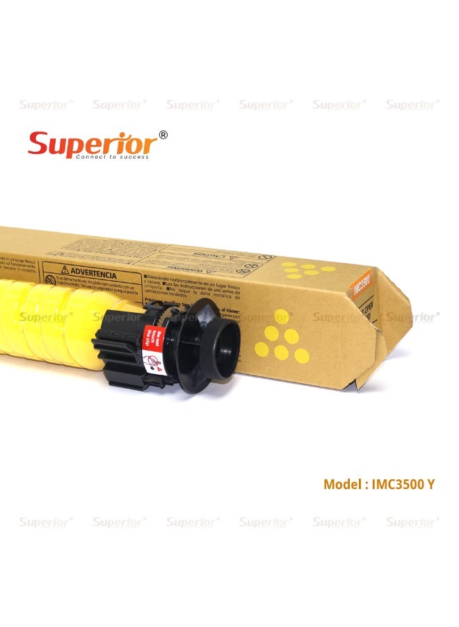SOS Superior Premium Compatible Ricoh IMC3500 Yellow Toner Cartridge – High Yield – Suitable for Ricoh IMC3500 / IMC4500 / IMC5500 / IMC6000 - Image 2