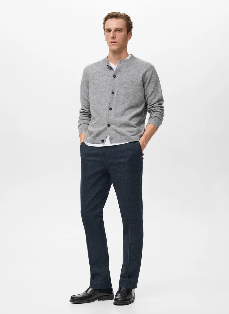 Mango Man  Slim-fit flannel trousers for Men | Best Price UAE