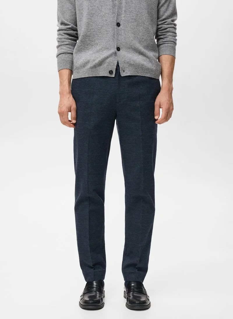 مانجو مان Slim-fit flannel trousers