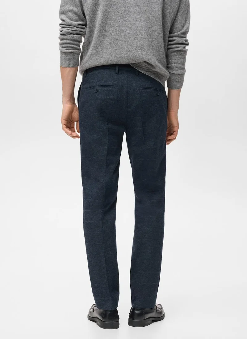 مانجو مان Slim-fit flannel trousers
