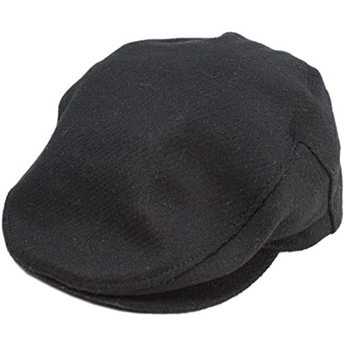 Biddy Murphy, Men's Newsboy Flat Cap, 100% Irish Wool Hat, Made in Ireland Black XL - Image 3