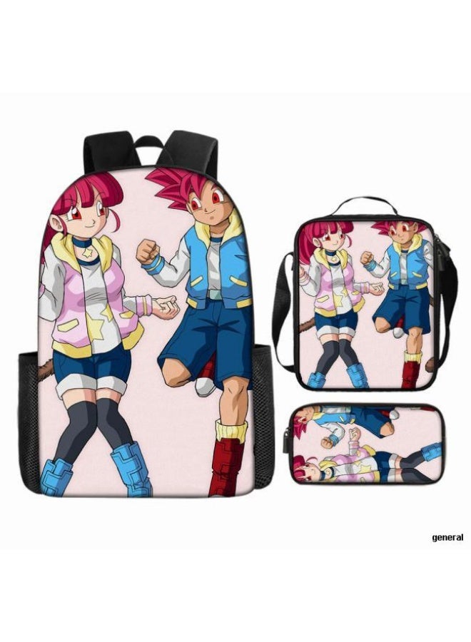 عام حقيبة الظهر المطبوعة الشائعة - مجموعة حقيبة الظهر المكونة من ثلاث قطع (يمكن استخدامها للطلاب والأطفال والأصدقاء للنزهات وتسلق الجبال وما إلى ذلك) - 32 - Image 1