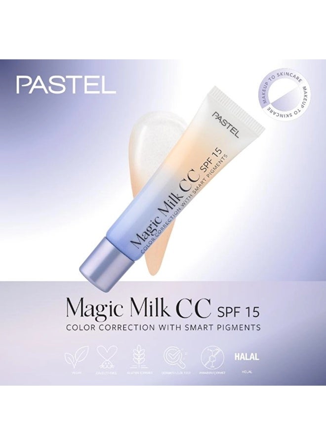 PASTEL Magic Milk CC Cream with SPF 15 for Even Skin Tone - 30ml - Image 4