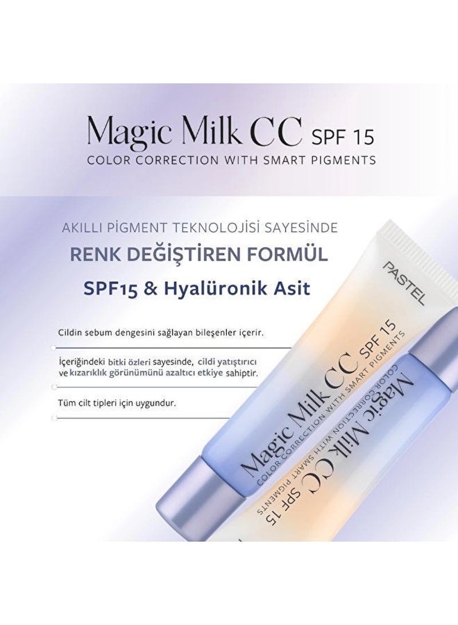 PASTEL Magic Milk CC Cream with SPF 15 for Even Skin Tone - 30ml - Image 3